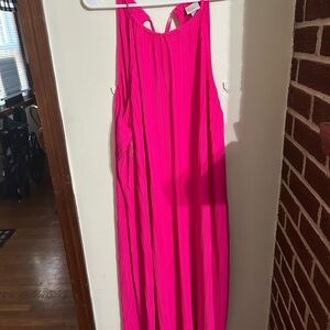 A New Day Hot Pink Strappy Top maxi dress